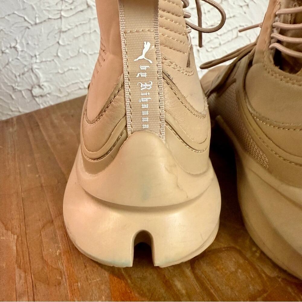 Fenty by Rhianna Puma Beige High-Top Women’s Sneakers - Picture 5 of 10